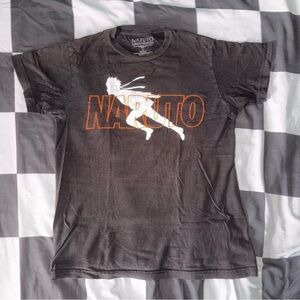 Naruto Graphic T-Shirt in Black and Orange